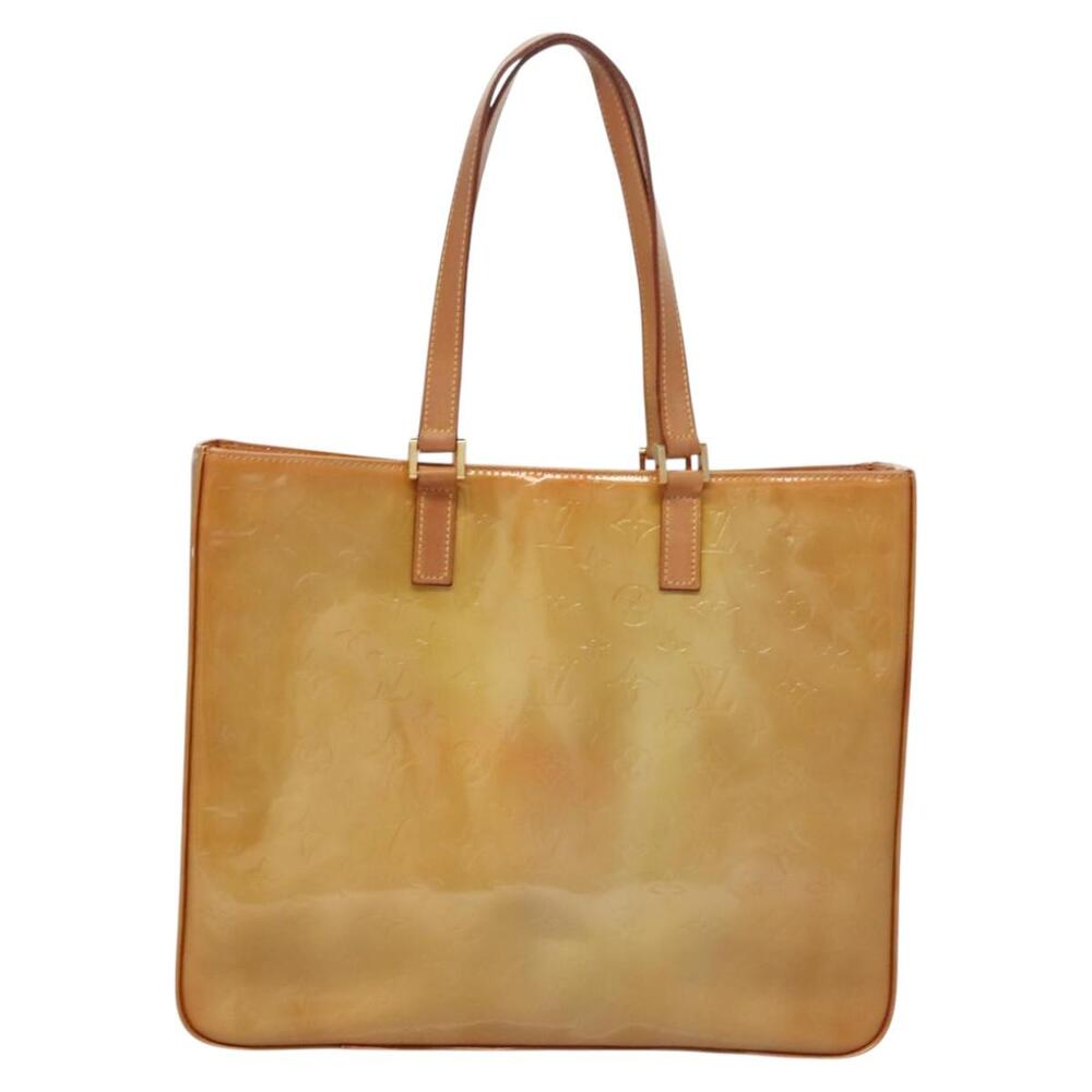 LOUIS VUITTON Monogram Vernis Columbus Tote Bag Beige M91023 - Picture 13 of 16
